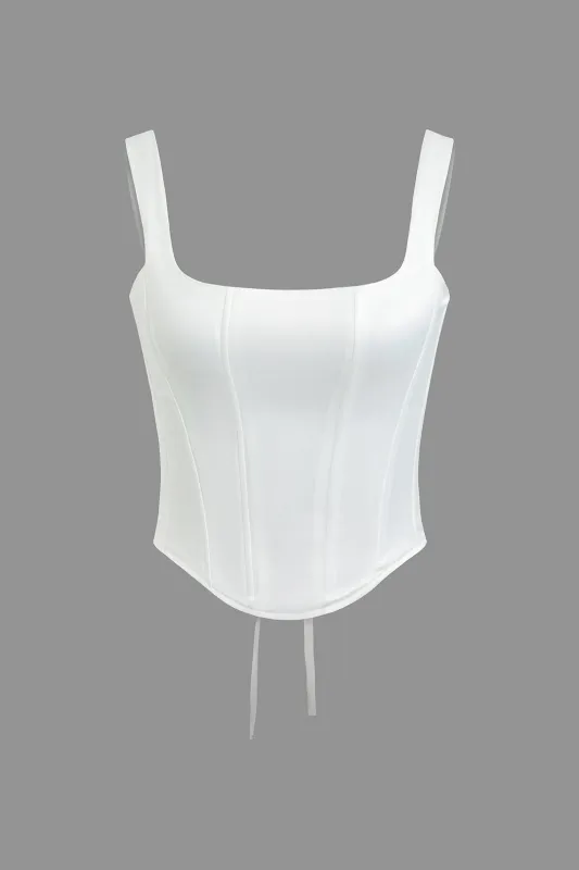 Backless Tie Up Tank Top sold by Micas