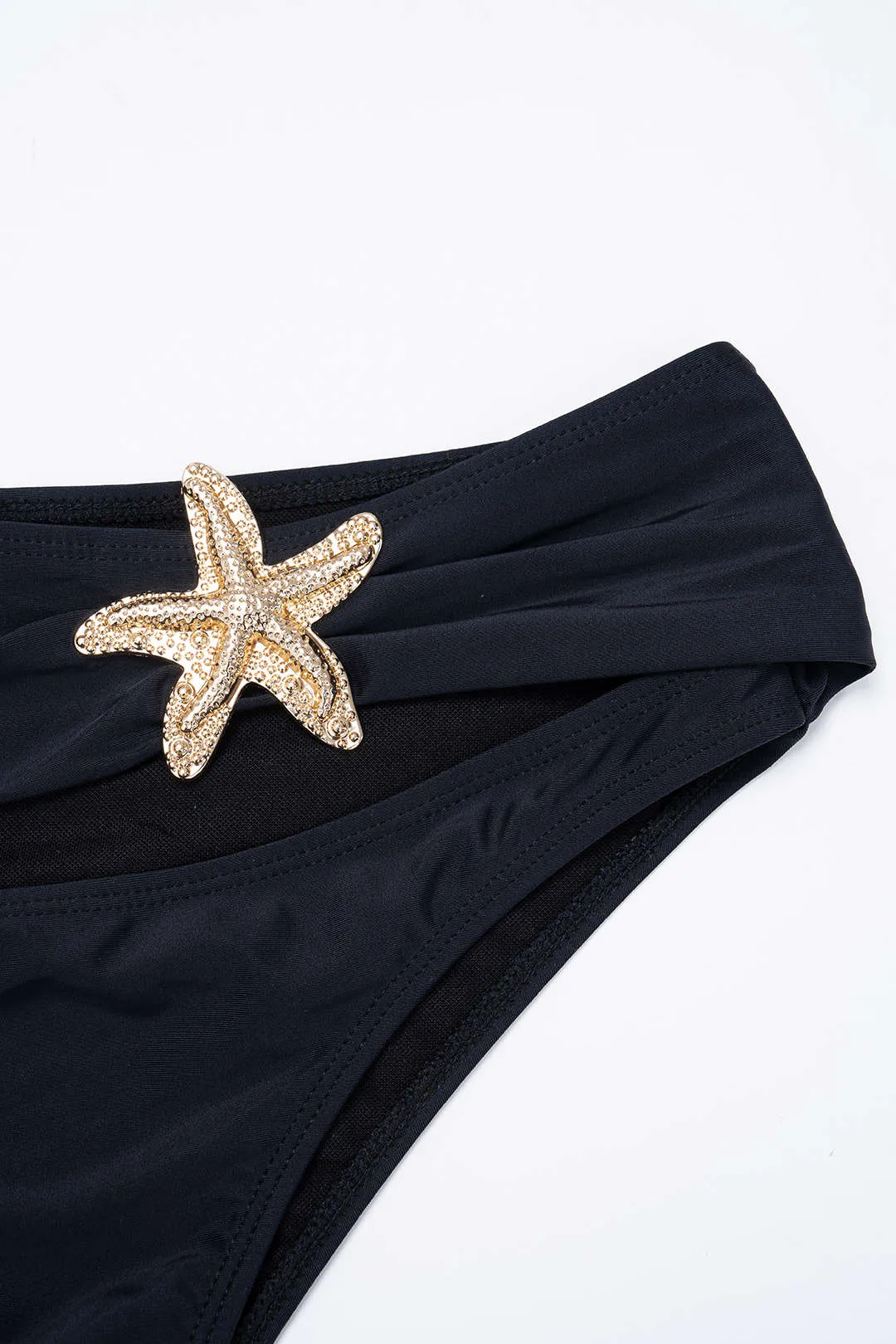 Metallic Cut Out Ruched Bikini Set sold by Micas product image thumbnail 3