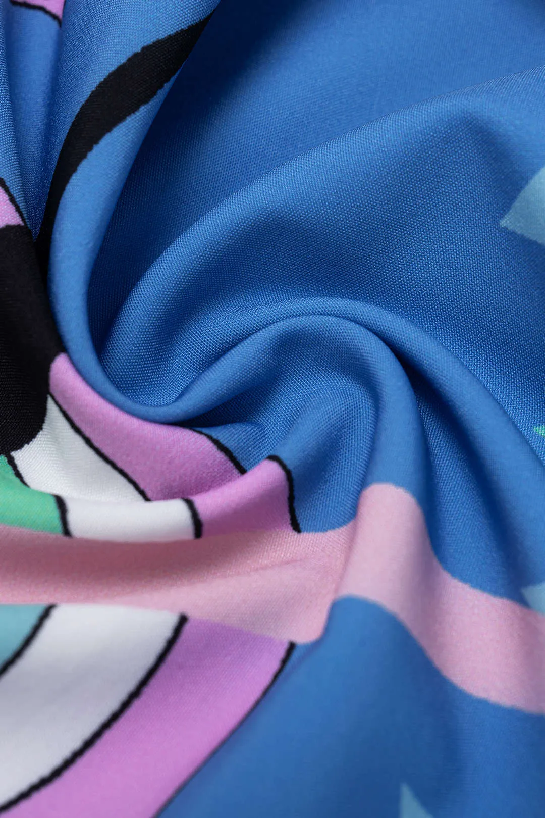 Geometric Print Satin Long Sleeve Shirt And Skirt Set sold by Micas product image thumbnail 5