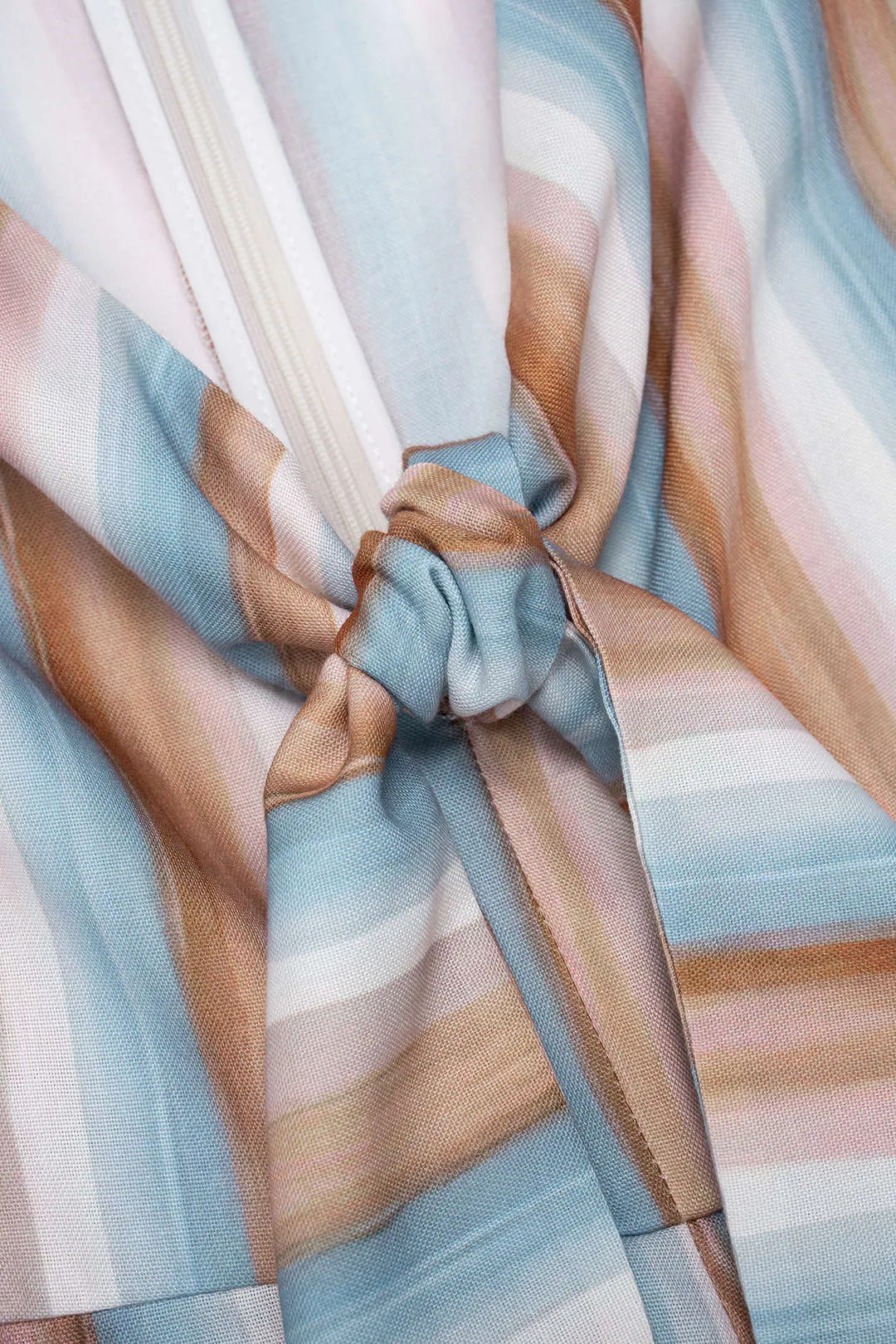 Stripes Print V-Neck Strappy Sleeveless Jumpsuit sold by Micas product image thumbnail 3