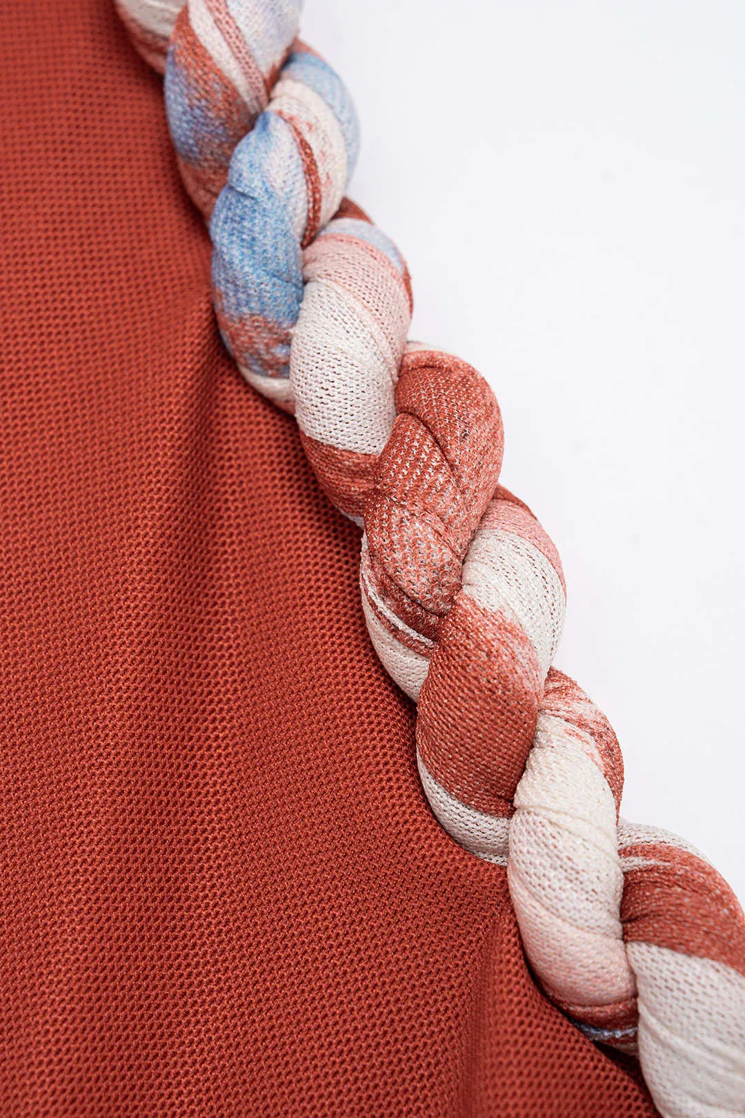 Floral Print Mesh One Shoulder Twist Knot Sleeveless Maxi Dress sold by Micas product image thumbnail 3