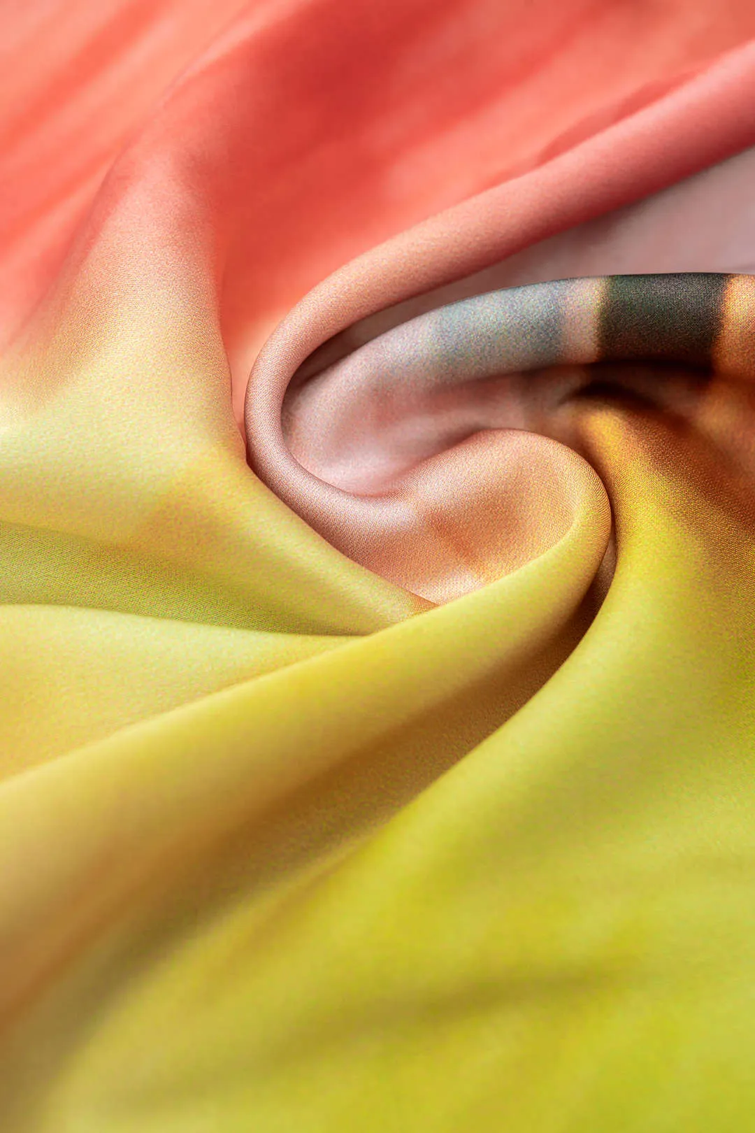 Tie Dye Print Satin Draped Cowl Neck Sleeveless Maxi Dress sold by Micas product image thumbnail 4