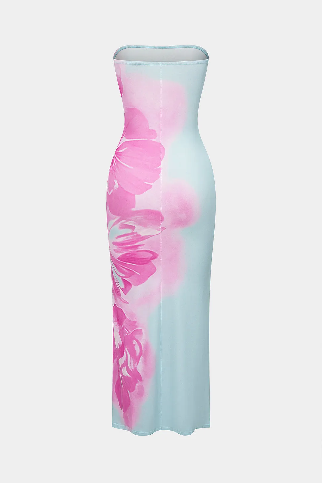 Floral Print Strapless Sleeveless Maxi Dress sold by Micas product image thumbnail 2