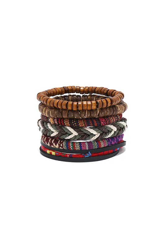 Wood Handmade Bead Bracelet sold by Micas