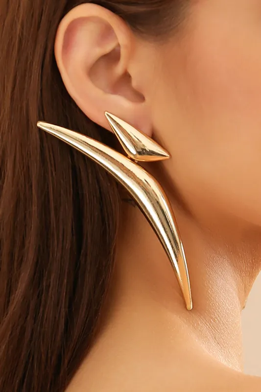 Metalic Geometry Earrings sold by Micas