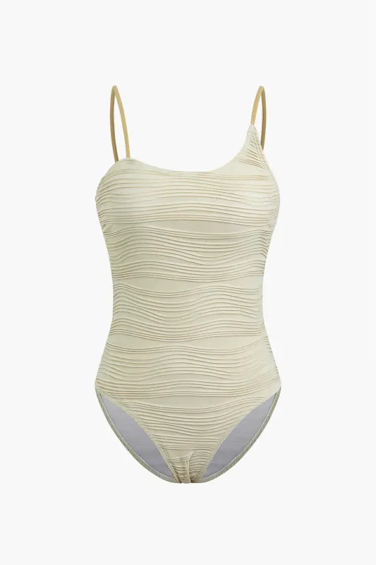 Solid One-Piece Swimsuit sold by Micas