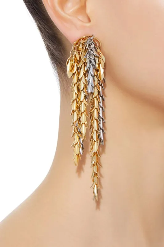 Gold Fringe Earrings sold by Micas