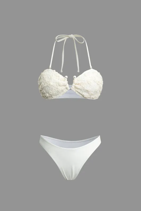 Halter Neck Tie Up Bikini Set sold by Micas