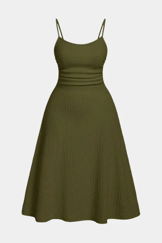 Plus Size Sleeveless Slip Midi Dress sold by Micas