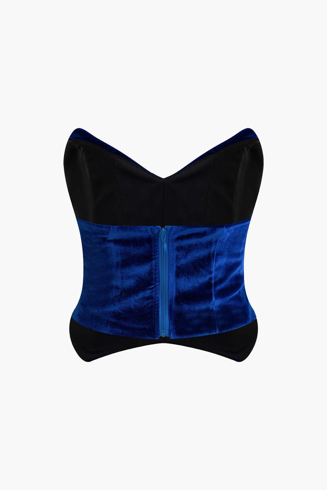 V-neck Velvet Corset Tube Top sold by Micas product image thumbnail 2