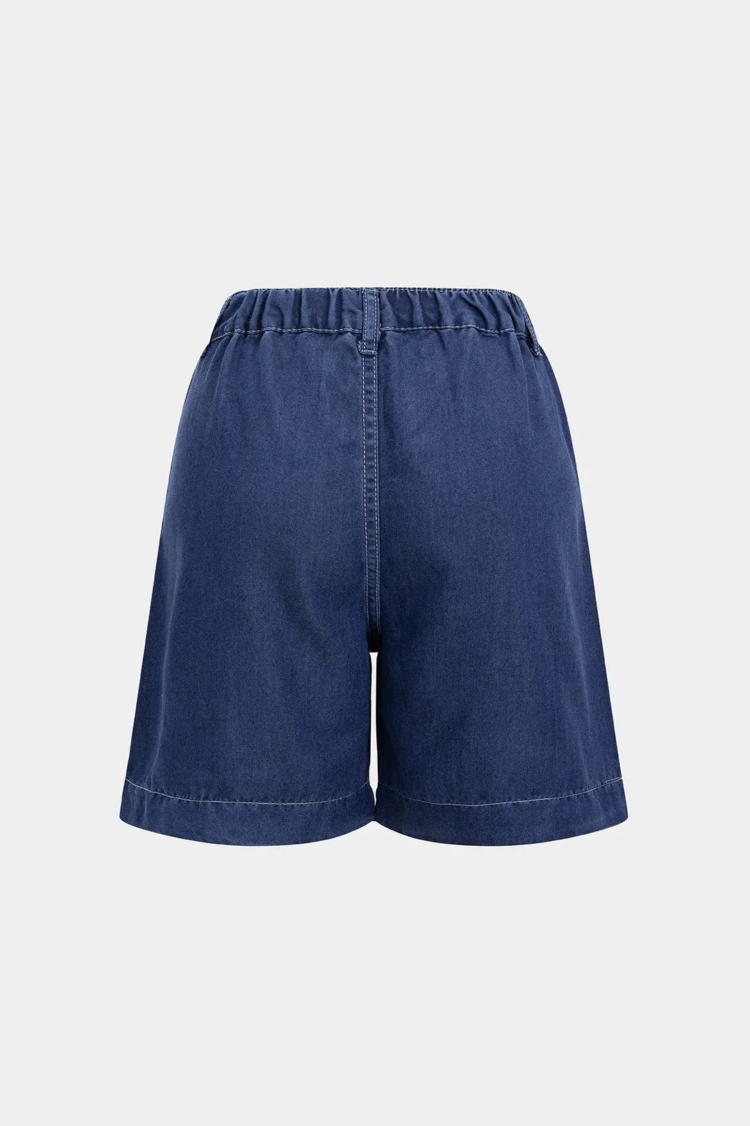 Denim High Waist Wide Leg Shorts sold by Micas product image thumbnail 2