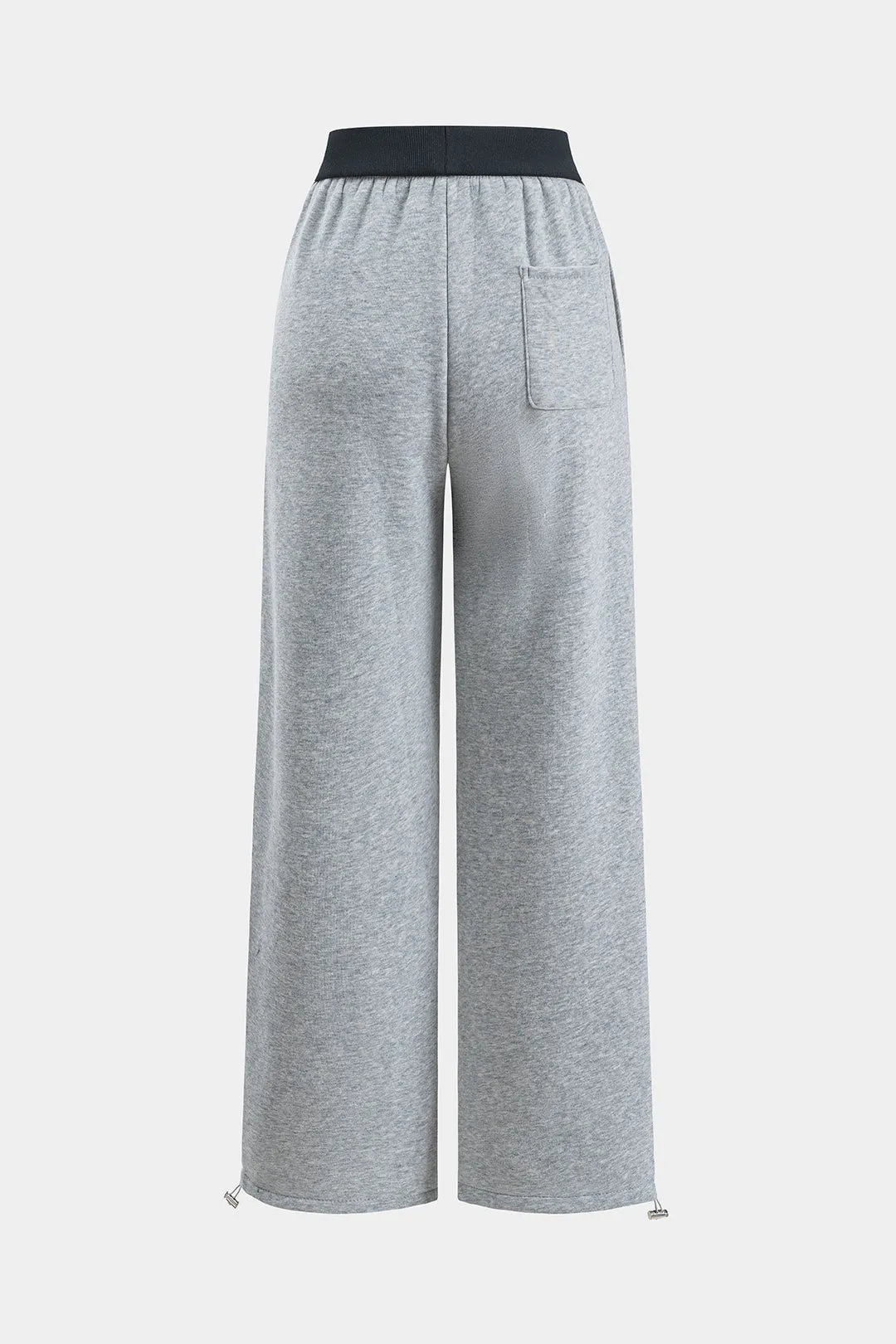 Contrast Drawstring Loose Wide Leg Pants sold by Micas product image thumbnail 2