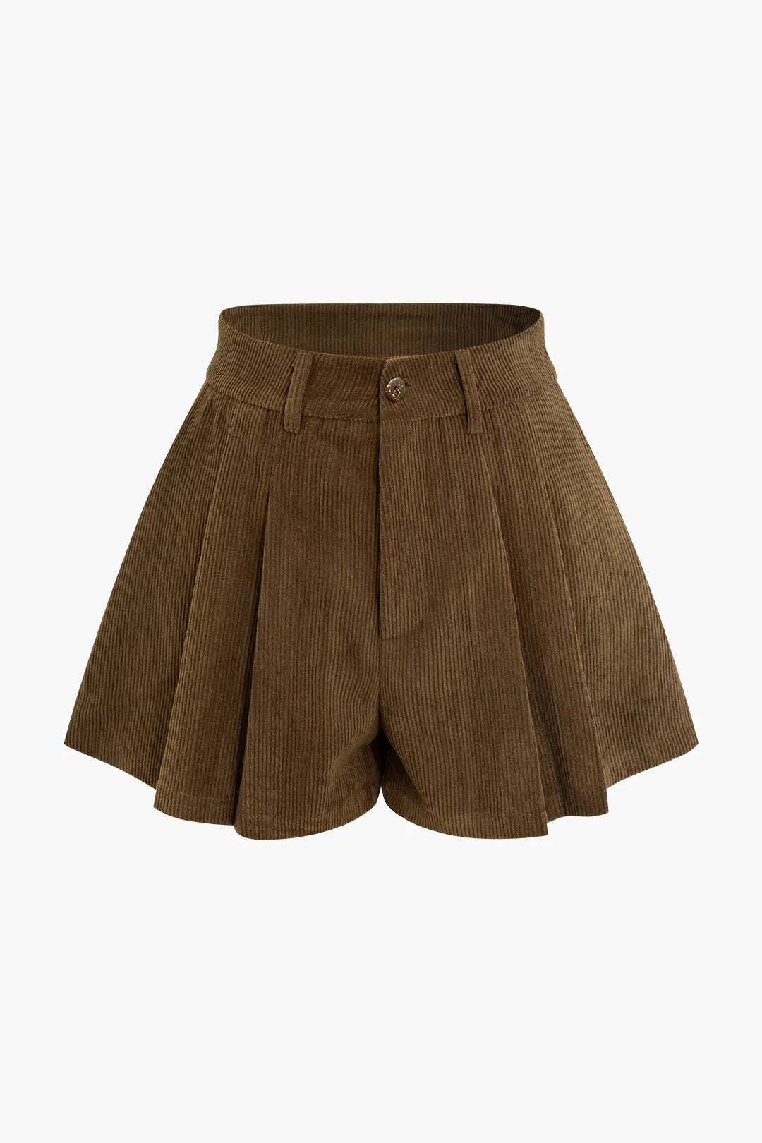 Solid Pleated Shorts sold by Micas
