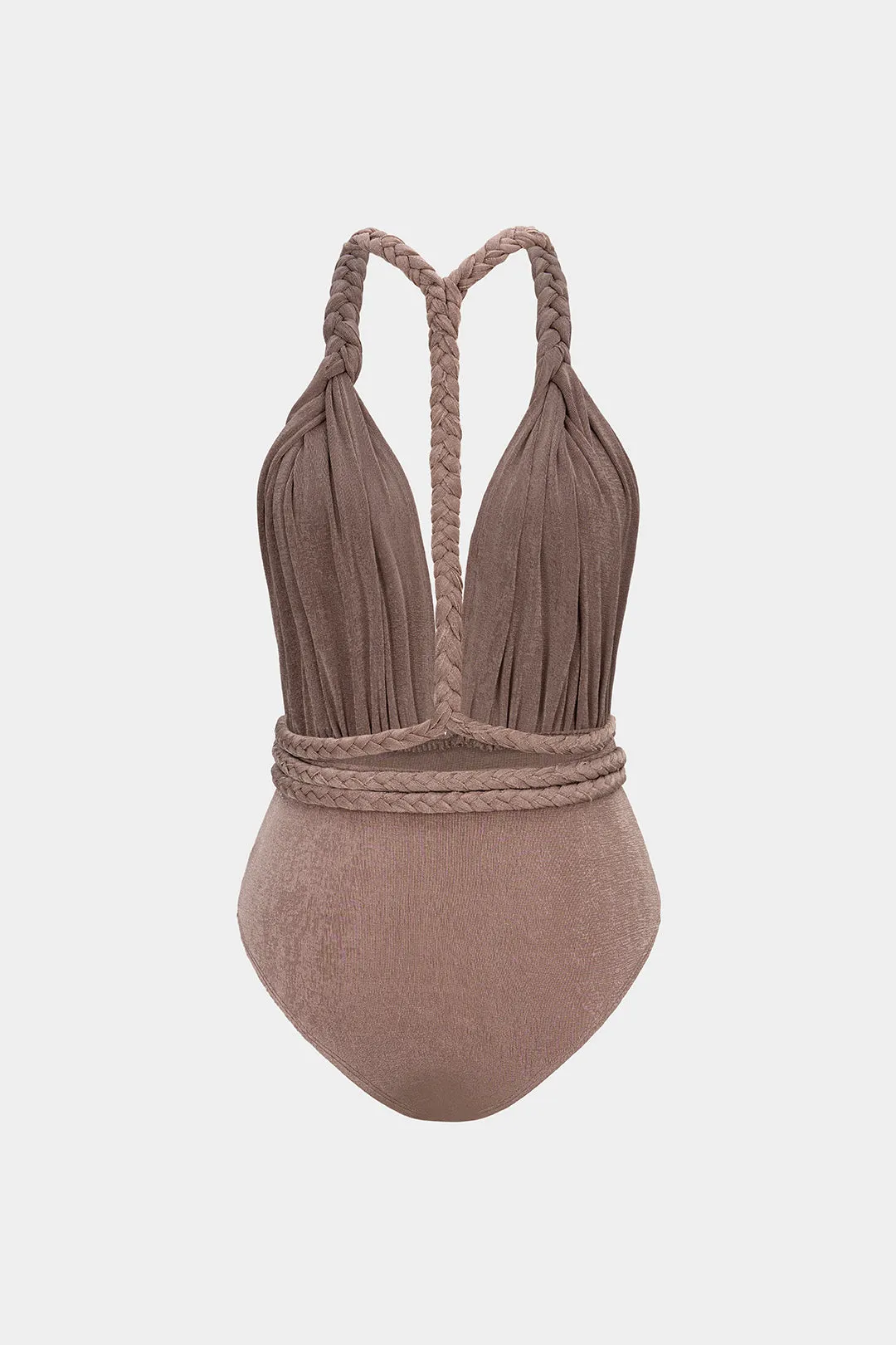 V-Neck Braided Backless Sleeveless Bodysuit sold by Micas product image thumbnail 2