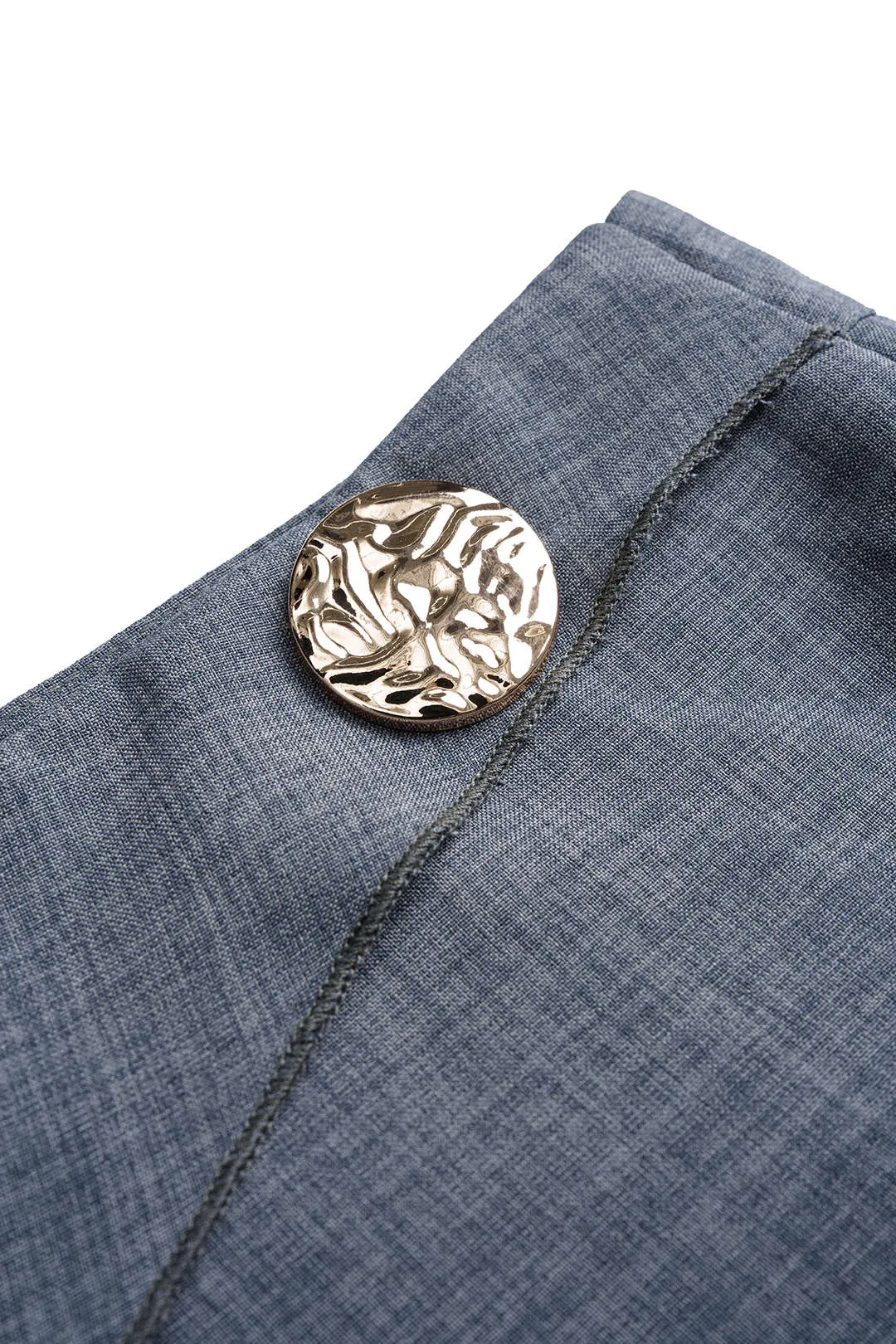 Metallic Decor High Waist Straight Leg Pants sold by Micas product image thumbnail 3