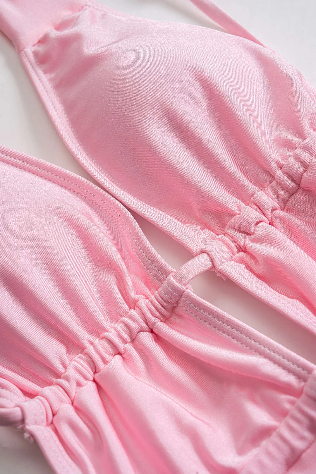 Tie-Up V-Neck Swimsuit sold by Micas product image thumbnail 4