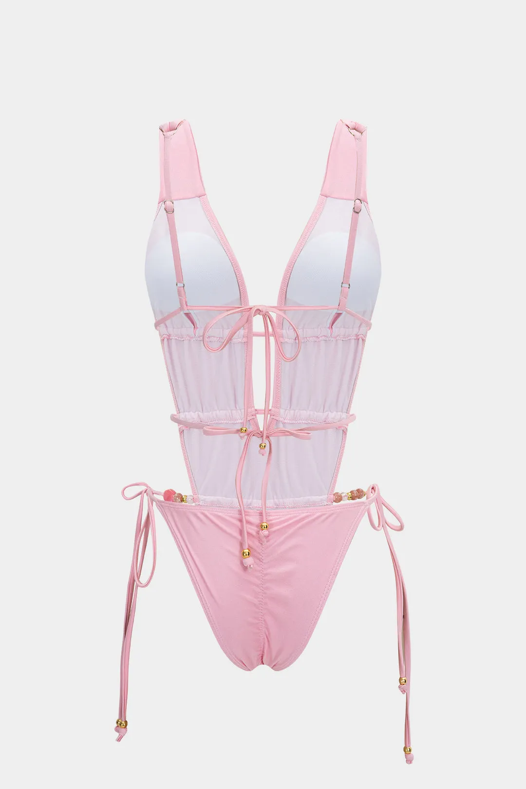 Tie-Up V-Neck Swimsuit sold by Micas product image thumbnail 2