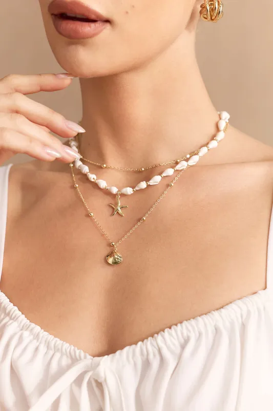 Metal Starfish Shape Necklace sold by Micas