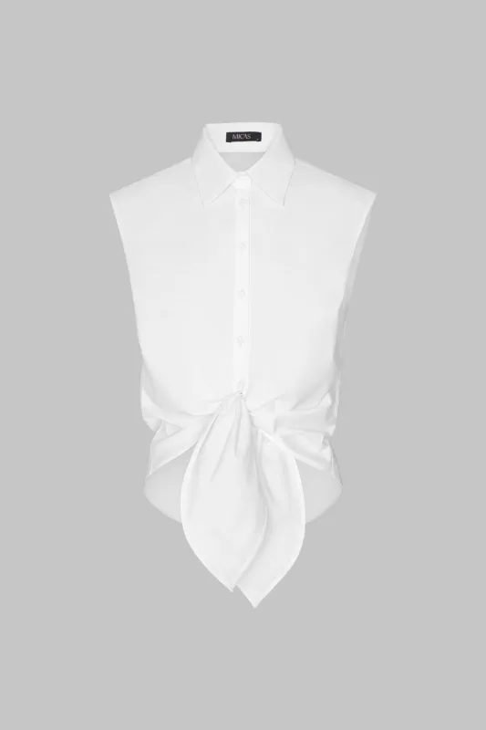 Polo Callor Knotted Sleeveless Shirt sold by Micas