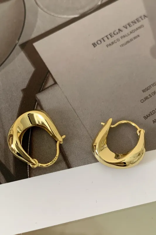 Metal Irregular Earrings sold by Micas