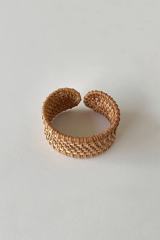 Rattan Round Bracelet made by Micas