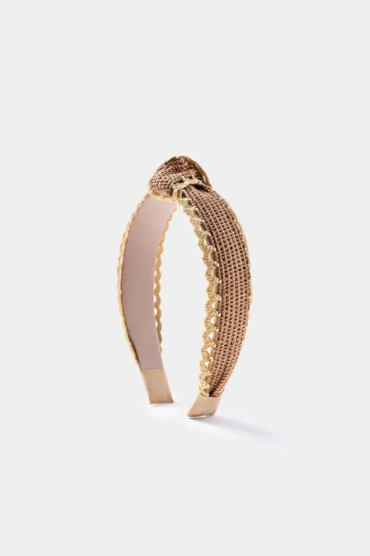 Woven Crossed Headband sold by Micas