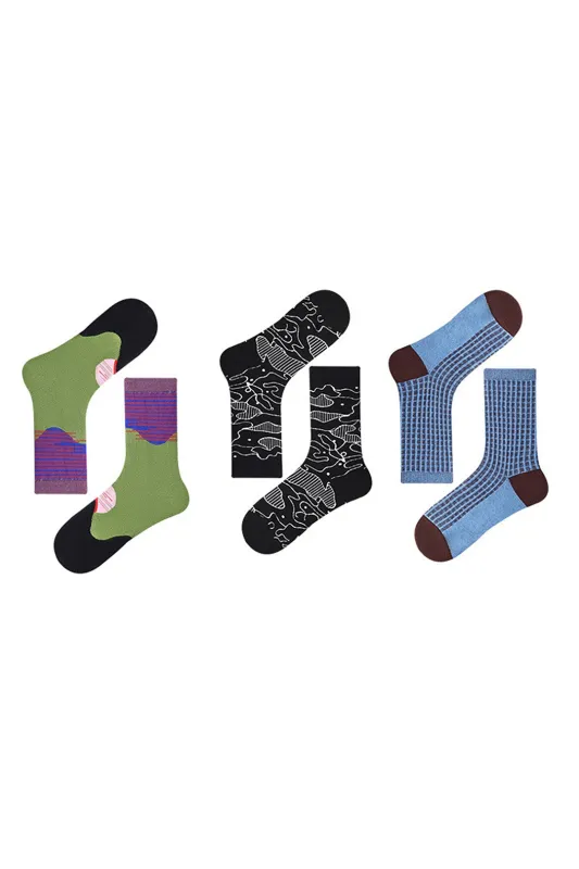 Contrast Print Socks sold by Micas