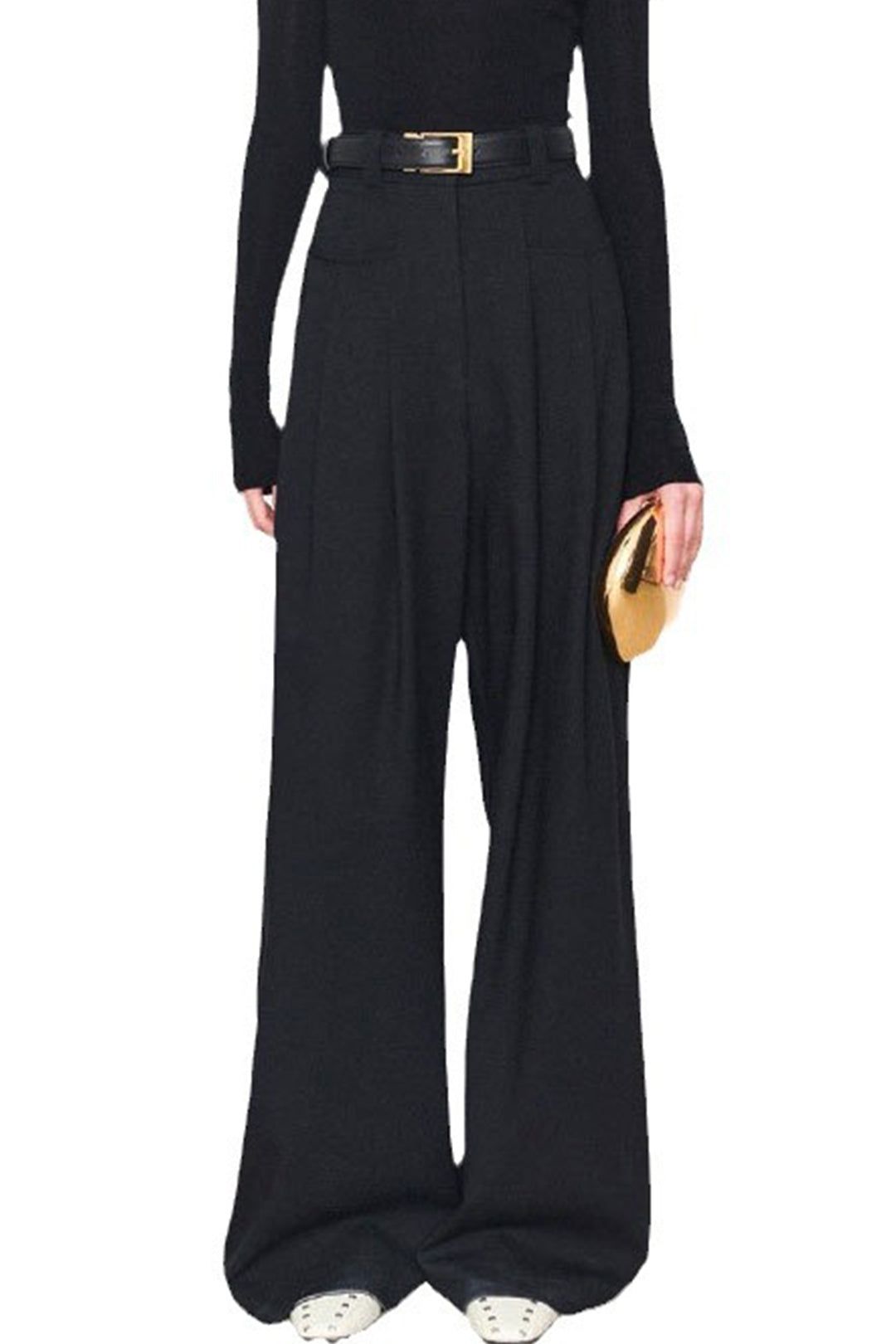 High Waist Pleated Pocket Wide Leg Suit Pants sold by Micas