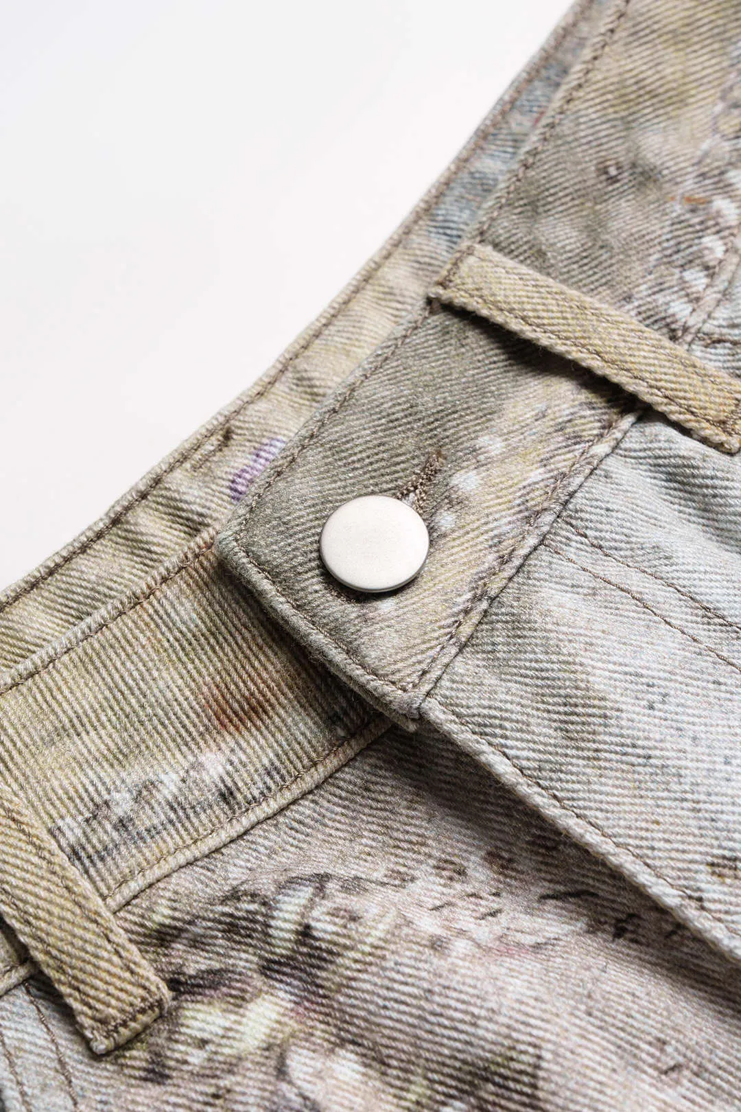 Artistic Denim Print Wide Leg Pants sold by Micas product image thumbnail 3