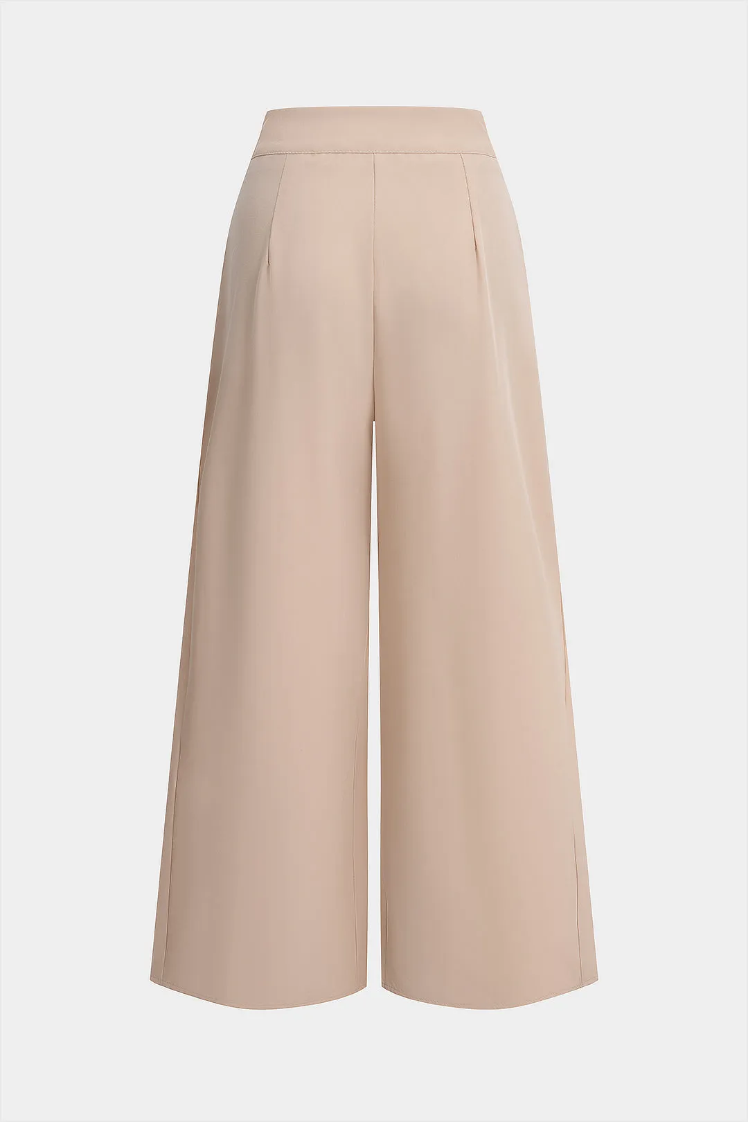 Solid High Waist Zipper Wide Leg Pants sold by Micas product image thumbnail 2