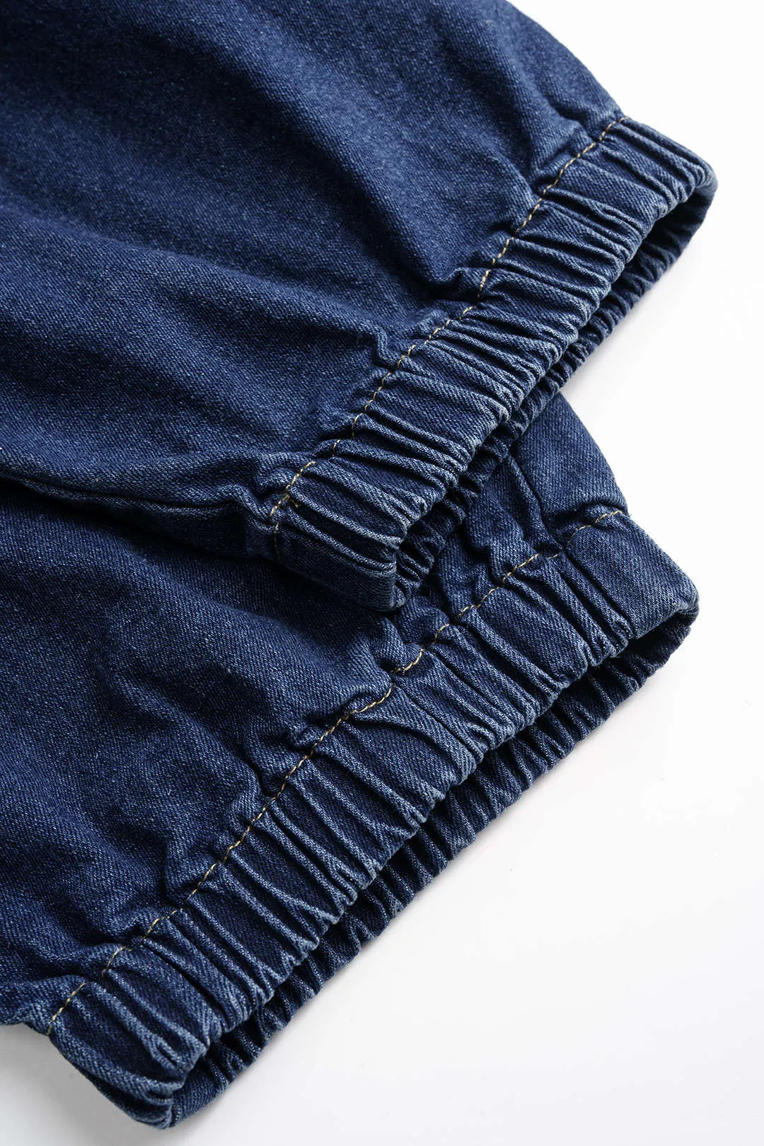 Denim Hooded Shirred Zipper Pocket Sleeveless Jumpsuit sold by Micas product image thumbnail 3