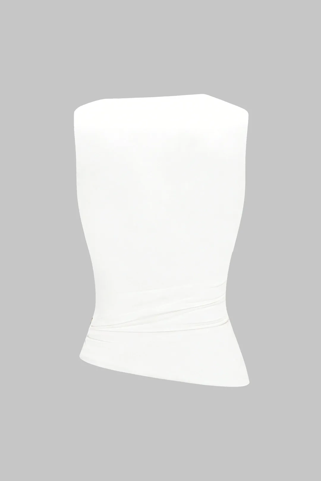 Metallic Decor Asymmetrical Ruched Tank Top sold by Micas product image thumbnail 2