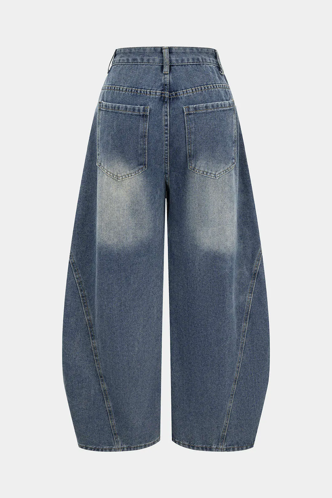 Denim Leopard Print Wide Leg Jeans sold by Micas product image thumbnail 2