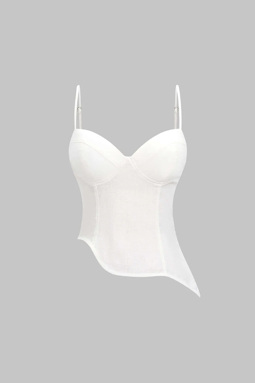 Linen Asymmetrical Cami Top sold by Micas