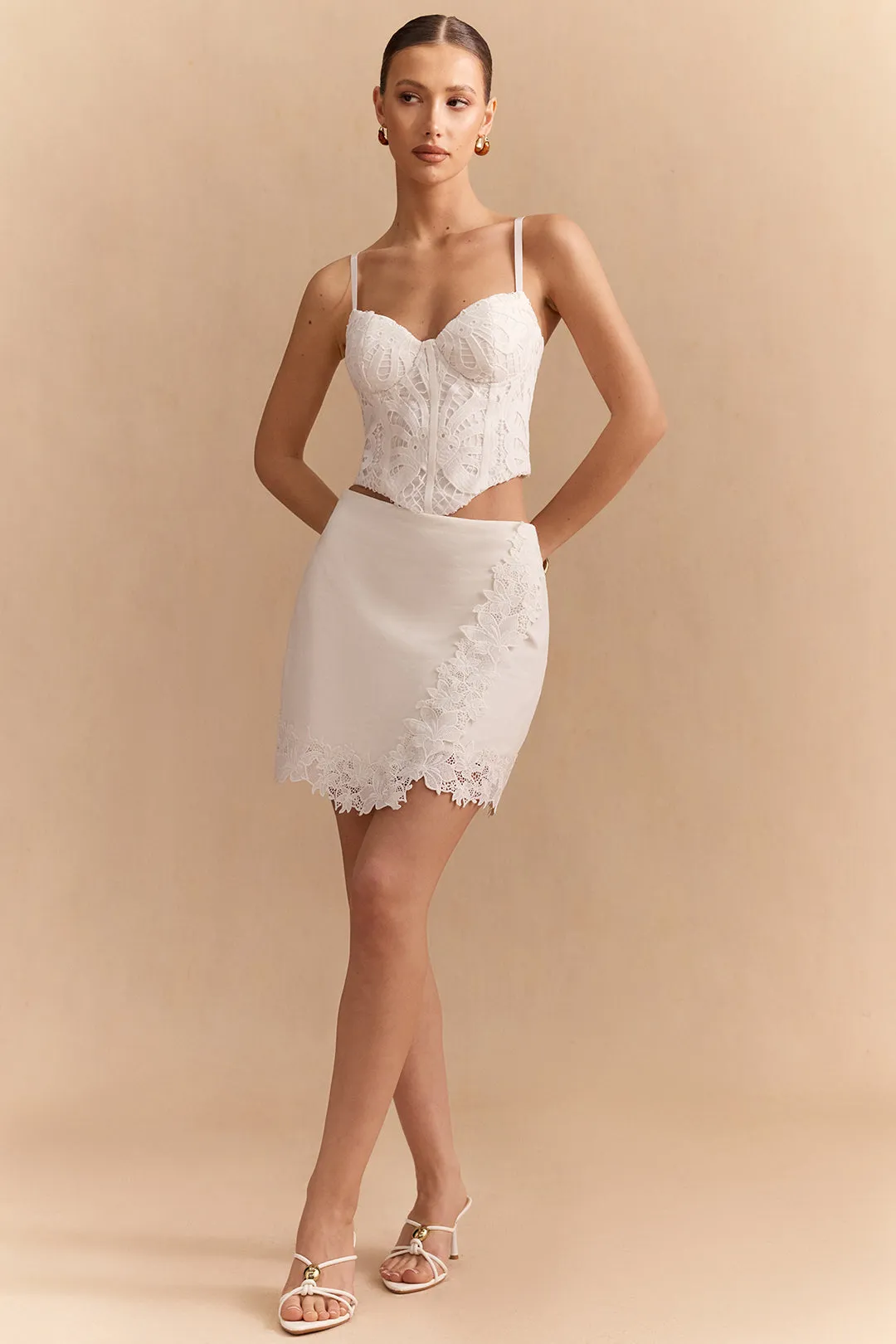 Lace Corset Zipper Cami Top sold by Micas product image thumbnail 2