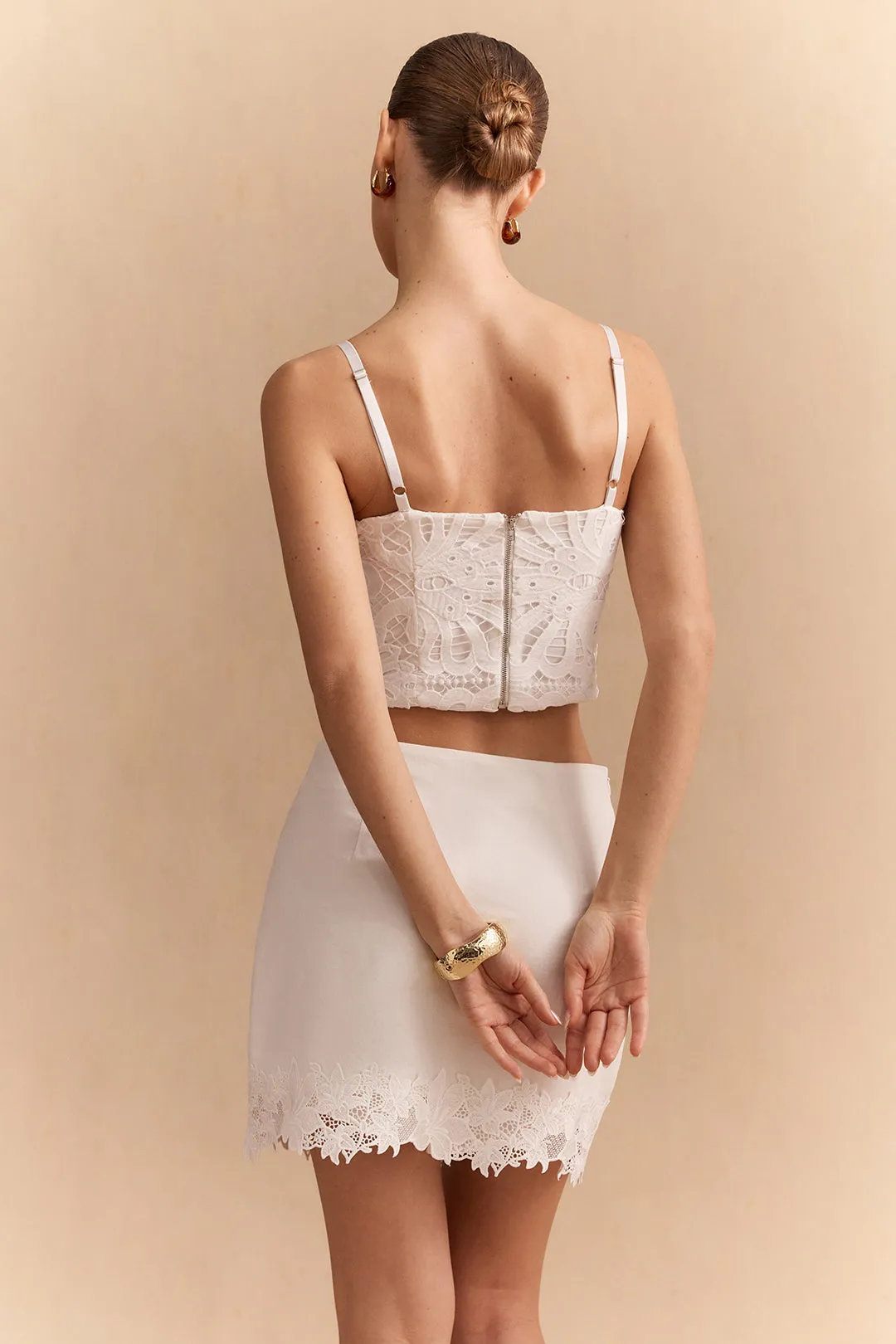 Lace Corset Zipper Cami Top sold by Micas product image thumbnail 4