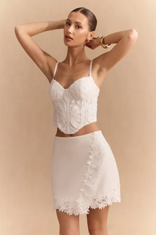 Lace Corset Zipper Cami Top sold by Micas