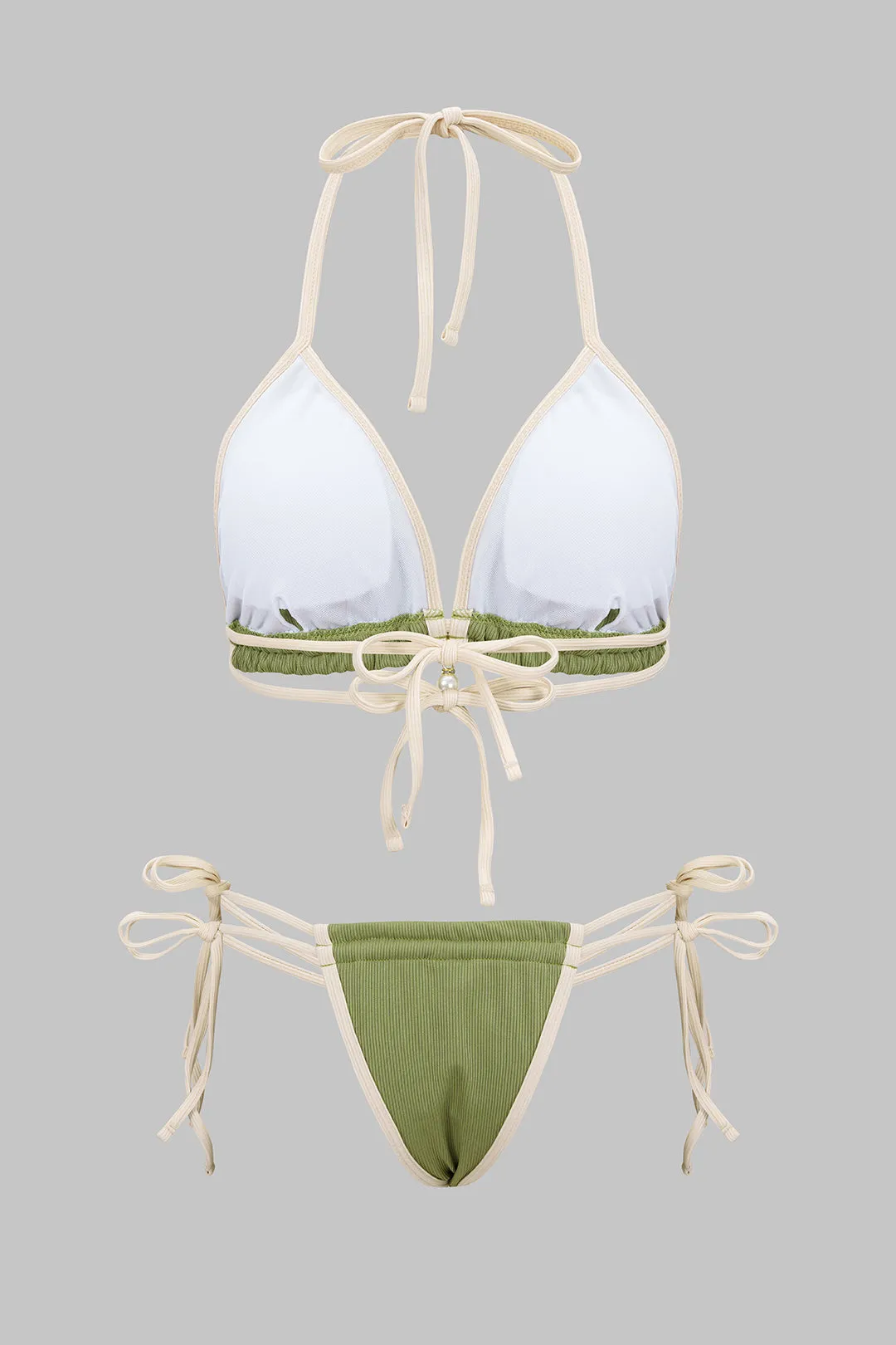 Contrast Tie-Up Bikini Set sold by Micas product image thumbnail 2