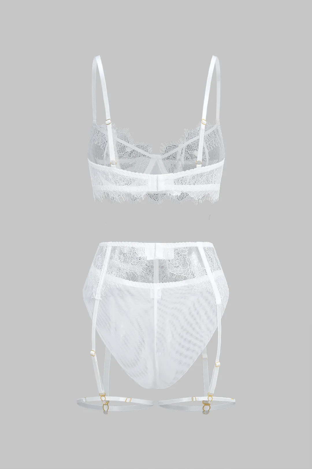 Mesh Hollow Out Lingerie Garter Set sold by Micas product image thumbnail 2