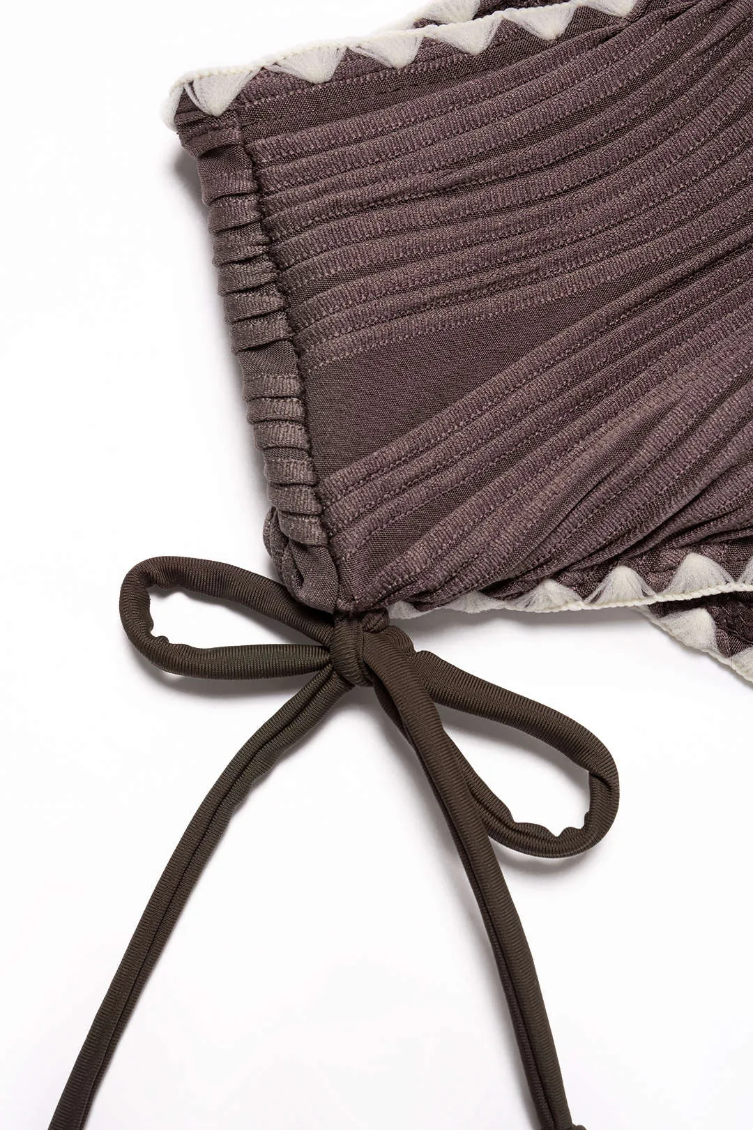 Contrast Halter Tie-Up Bikini Set sold by Micas product image thumbnail 4