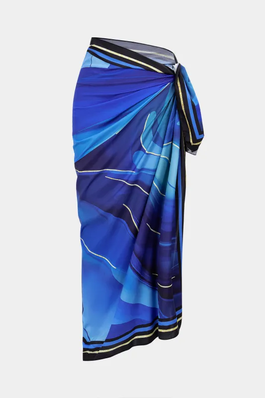 Ombre Print Tie-Up Bikini Bottom sold by Micas