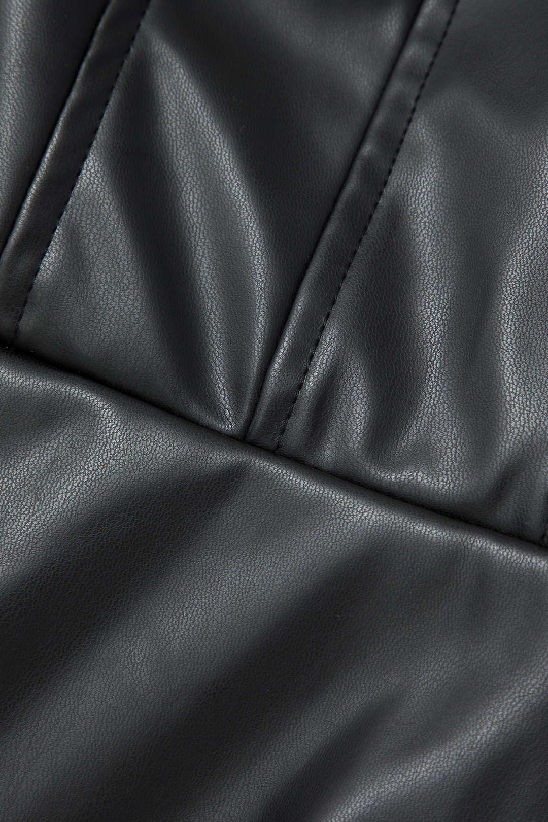 Faux Leather Strapless Ruched Mini Dress sold by Micas product image thumbnail 4