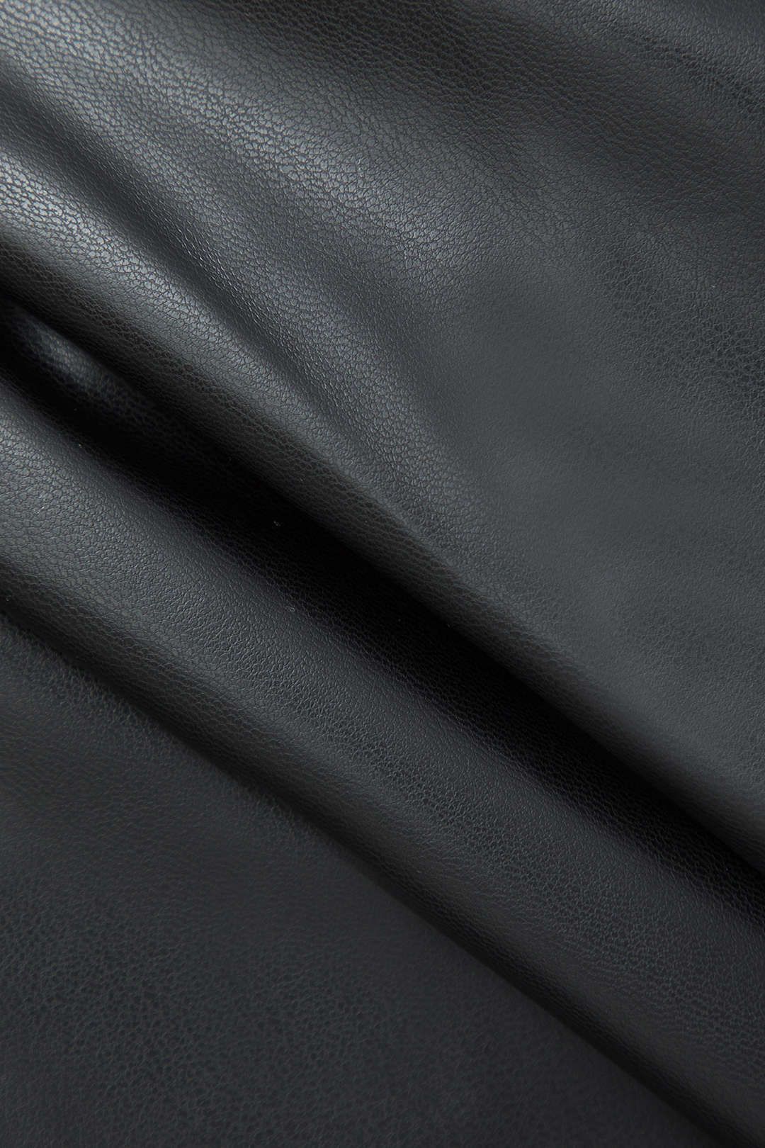 Faux Leather Strapless Ruched Mini Dress sold by Micas product image thumbnail 3