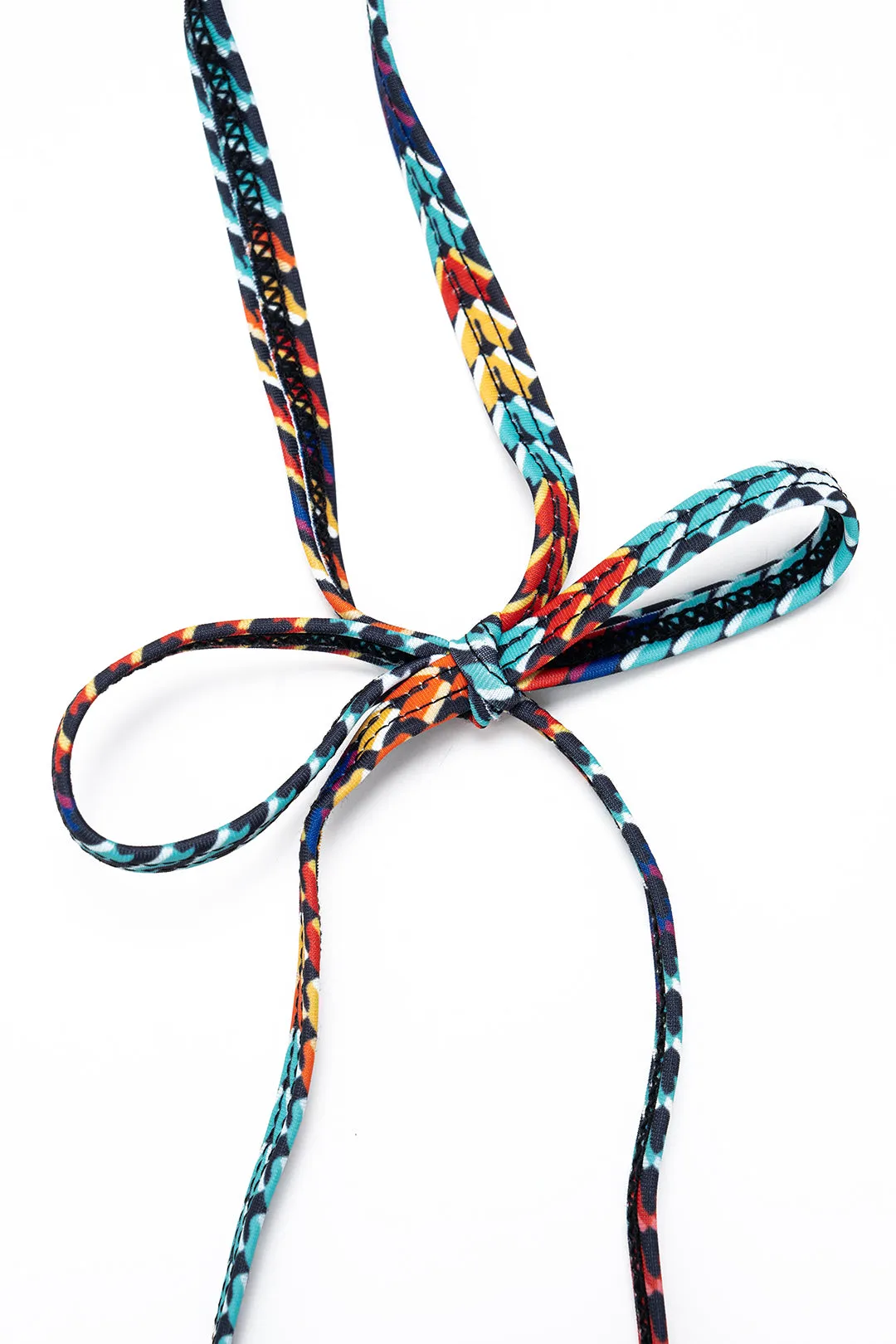 Contrast Halter Neck Tie Up Bikini Set sold by Micas product image thumbnail 4