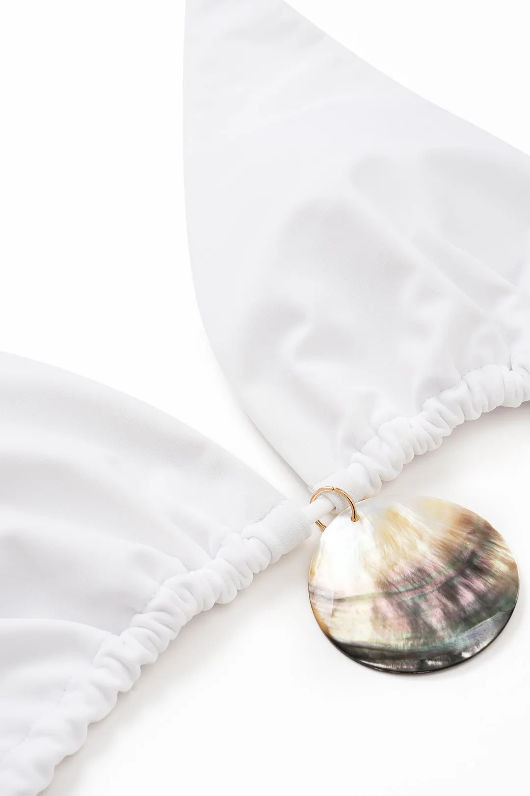 Shell Decor Halter Neck Tie Up Bikini Set sold by Micas product image thumbnail 3