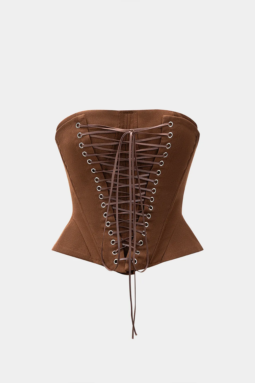 Tie-Up Bustier Tube Top sold by Micas