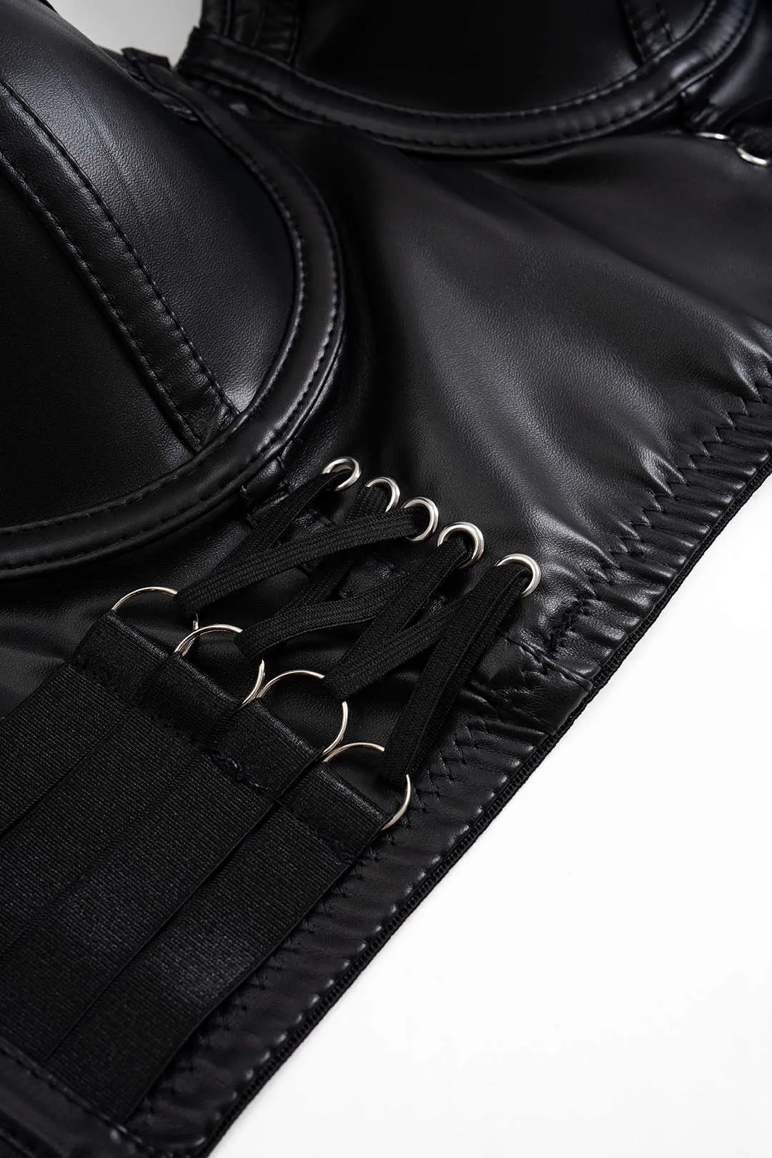 Faux Leather Strap Slip Cami Top sold by Micas product image thumbnail 4