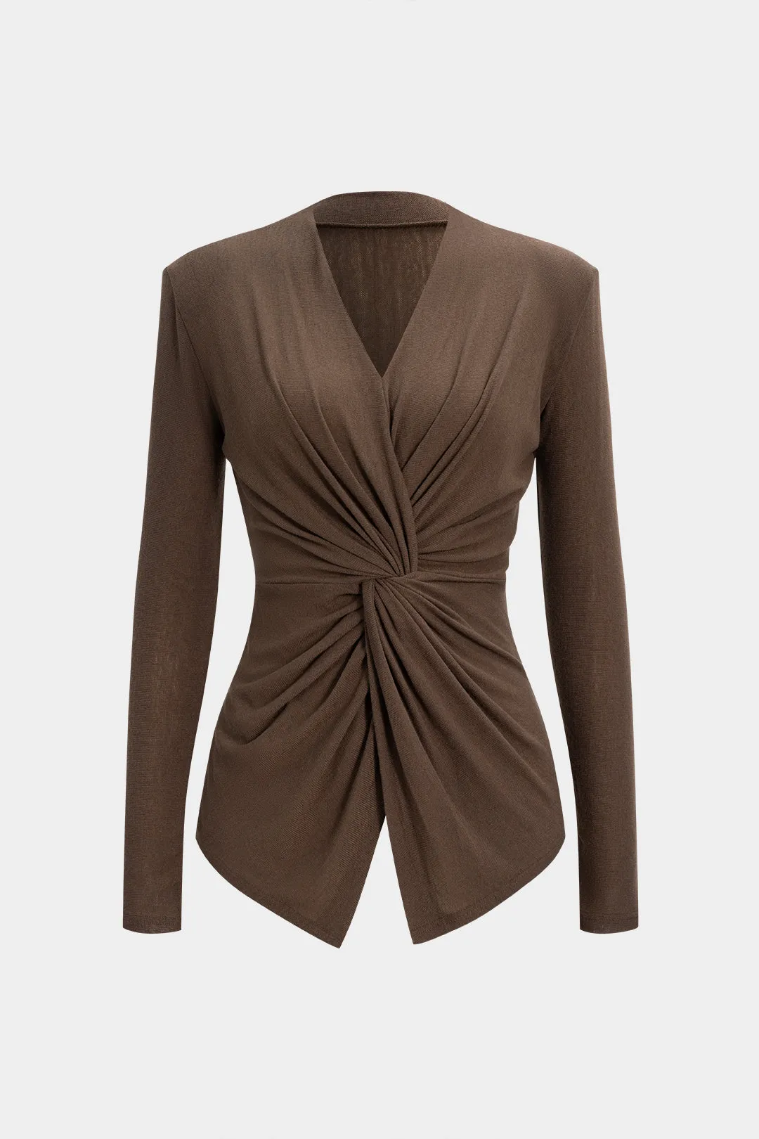 Twist Knot Long-Sleeve Top sold by Micas