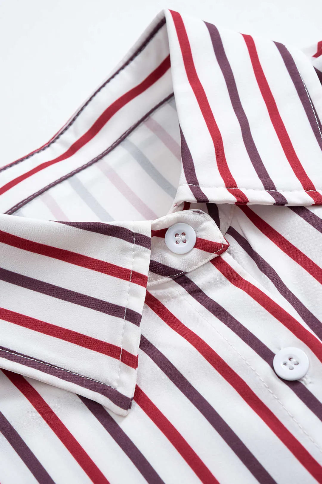 Stripes Print Button Long-Sleeve Shirt sold by Micas product image thumbnail 4