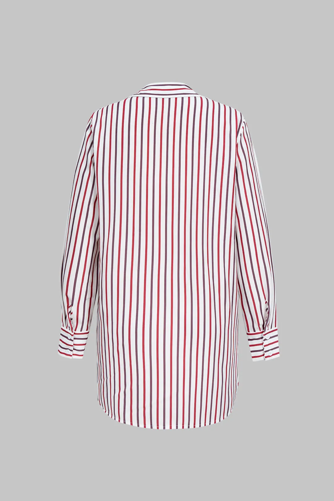 Stripes Print Button Long-Sleeve Shirt sold by Micas product image thumbnail 3